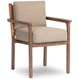 Chappel Dining Armchair, Alcala Taupe Set of 2 by Four Hands