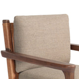 Chappel Dining Armchair, Alcala Taupe Set of 2 by Four Hands