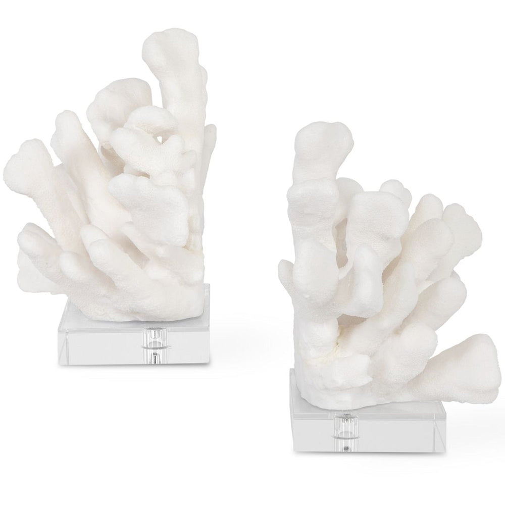 Charbel Bookends, Set of 2, White-Accessories-High Fashion Home