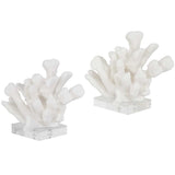 Charbel Bookends, Set of 2, White-Accessories-High Fashion Home