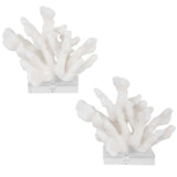Charbel Bookends, Set of 2, White-Accessories-High Fashion Home