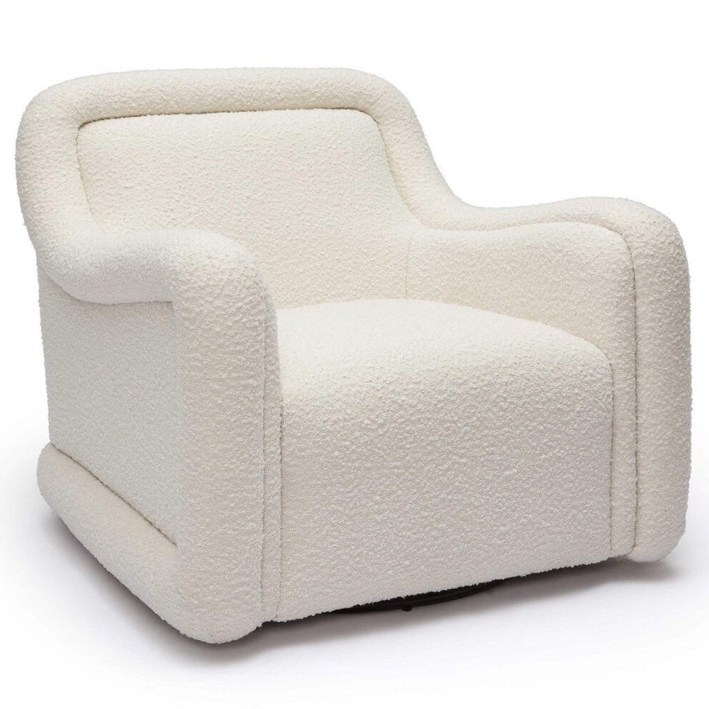 Charli Swivel Chair, Cream-Furniture - Chairs-High Fashion Home