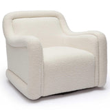 Charli Swivel Chair, Cream-Furniture - Chairs-High Fashion Home