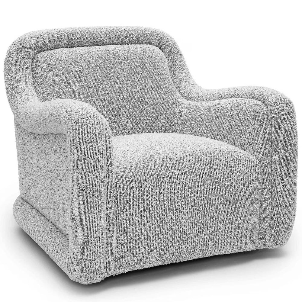 Charli Swivel Chair, Grey-Furniture - Chairs-High Fashion Home