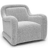 Charli Swivel Chair, Grey-Furniture - Chairs-High Fashion Home