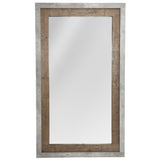 Charlotte Floor Mirror, Natural/Weathered Cement-Accessories-High Fashion Home