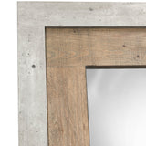 Charlotte Floor Mirror, Natural/Weathered Cement-Accessories-High Fashion Home