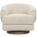 Chassia Swivel Chair, Dusty Beige-Furniture - Chairs-High Fashion Home