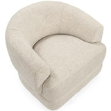 Chassia Swivel Chair, Dusty Beige-Furniture - Chairs-High Fashion Home