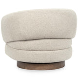 Chassia Swivel Chair, Dusty Beige-Furniture - Chairs-High Fashion Home