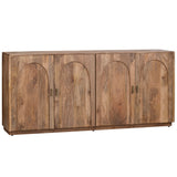 Chateau 4 Door Sideboard, Natural-Furniture - Storage-High Fashion Home