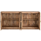 Chateau 4 Door Sideboard, Natural-Furniture - Storage-High Fashion Home