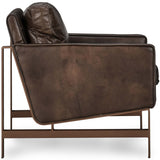 Chazzie Leather Chair, Truffle Brown-Furniture - Chairs-High Fashion Home