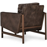 Chazzie Leather Chair, Truffle Brown-Furniture - Chairs-High Fashion Home