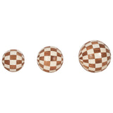 Checkered Orbs, Ivory/Natural-Accessories-High Fashion Home