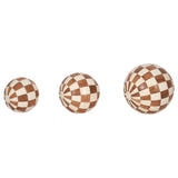 Checkered Orbs, Ivory/Natural-Accessories-High Fashion Home
