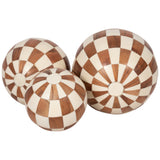Checkered Orbs, Ivory/Natural-Accessories-High Fashion Home