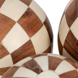 Checkered Orbs, Ivory/Natural-Accessories-High Fashion Home