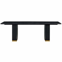 Chelsea Rectangular Dining Table, Black-Furniture - Dining-High Fashion Home
