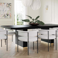 Chelsea Rectangular Dining Table, Black-Furniture - Dining-High Fashion Home