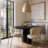 Chelsea Round Dining Table, Black