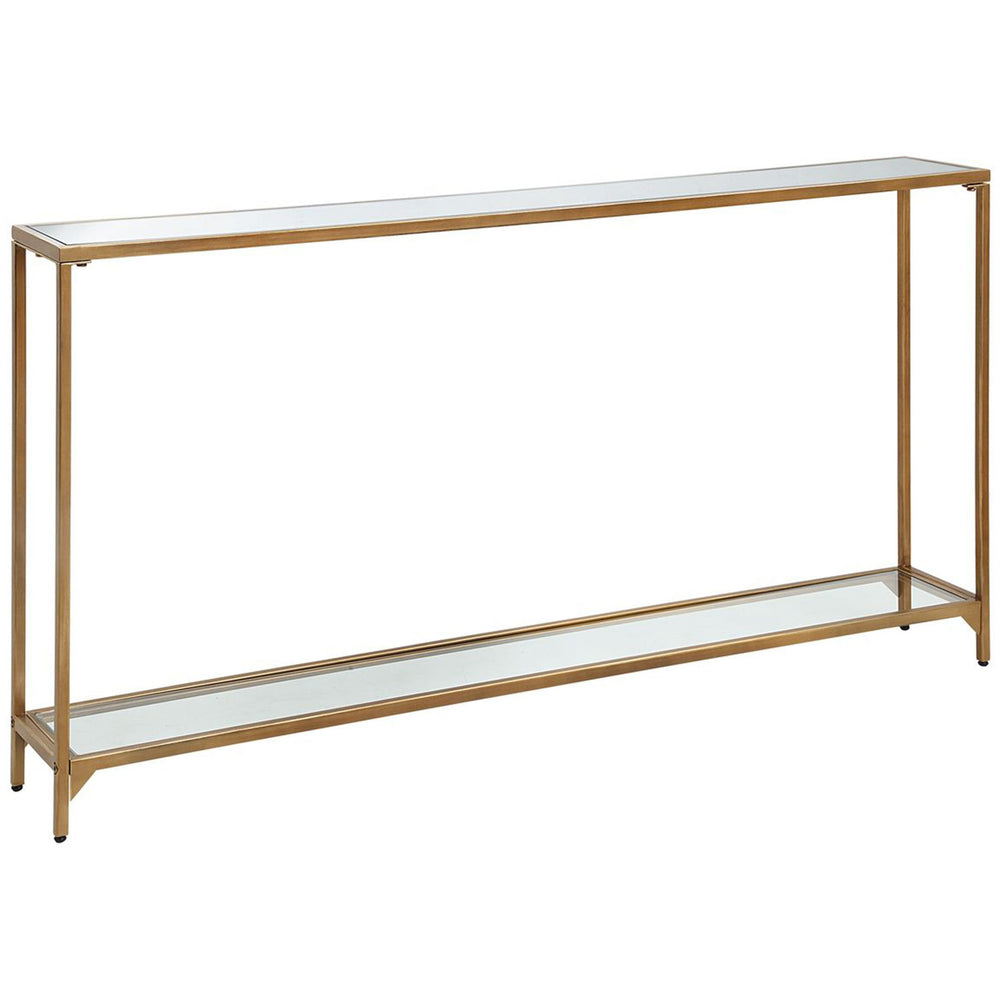 Chidi Console Table, Warm Gold-Furniture - Accent Tables-High Fashion Home