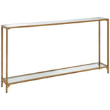 Chidi Console Table, Warm Gold-Furniture - Accent Tables-High Fashion Home