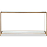 Chidi Console Table, Warm Gold-Furniture - Accent Tables-High Fashion Home