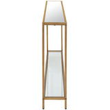 Chidi Console Table, Warm Gold-Furniture - Accent Tables-High Fashion Home