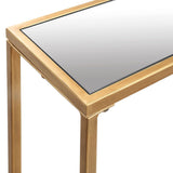 Chidi Console Table, Warm Gold-Furniture - Accent Tables-High Fashion Home