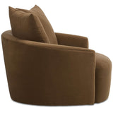 Chloe Swivel Chair, Henry Coffee by Four Hands