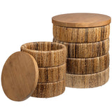Choco Storage Tables, Brown-Furniture - Accent Tables-High Fashion Home