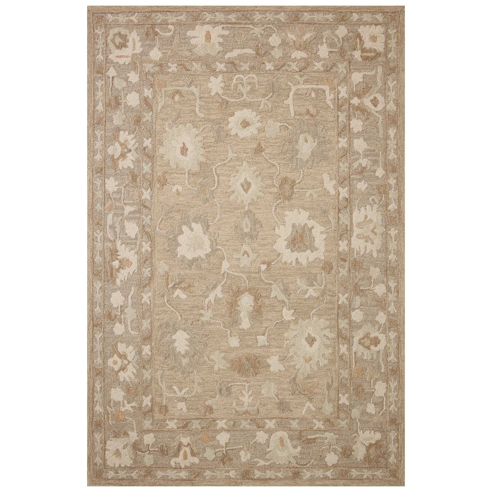 Chris Loves Julia × Loloi Rug Dorothea DRT-02, Khaki/Dove-Rugs1-High Fashion Home