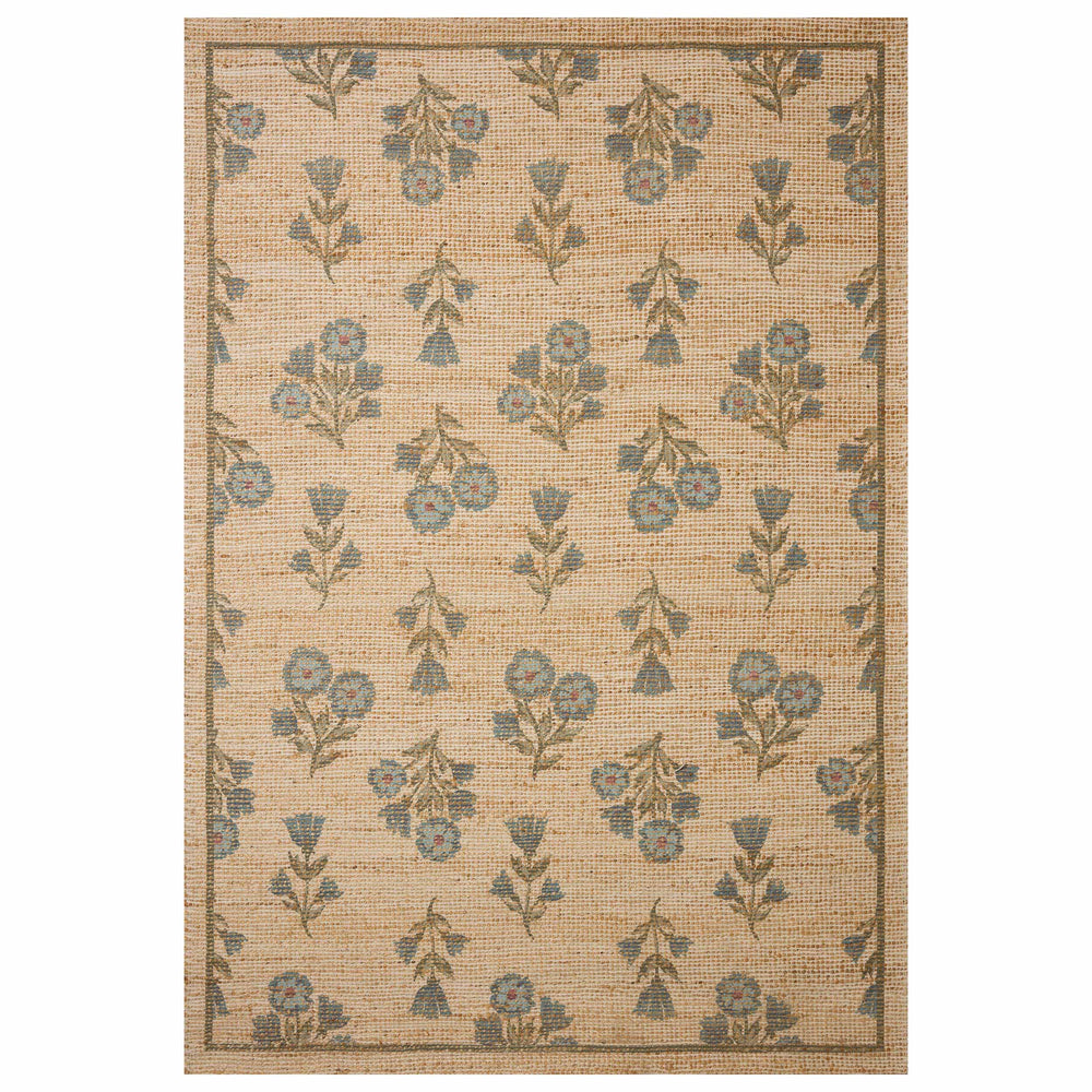 Chris Loves Julia × Loloi Rug Rue RUE-04, Moss/Blue-Rugs1-High Fashion Home