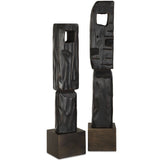 Cipher Totems, Aged Black, Set of 2-Accessories-High Fashion Home
