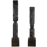 Cipher Totems, Aged Black, Set of 2-Accessories-High Fashion Home