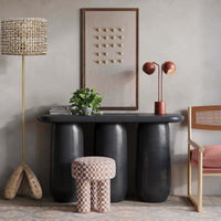 Claire Stool, Brown Checkered