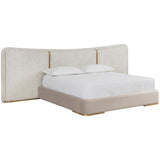 Clarimond King Bed, Halley Moon/Meg Taupe-Furniture - Bedroom-High Fashion Home