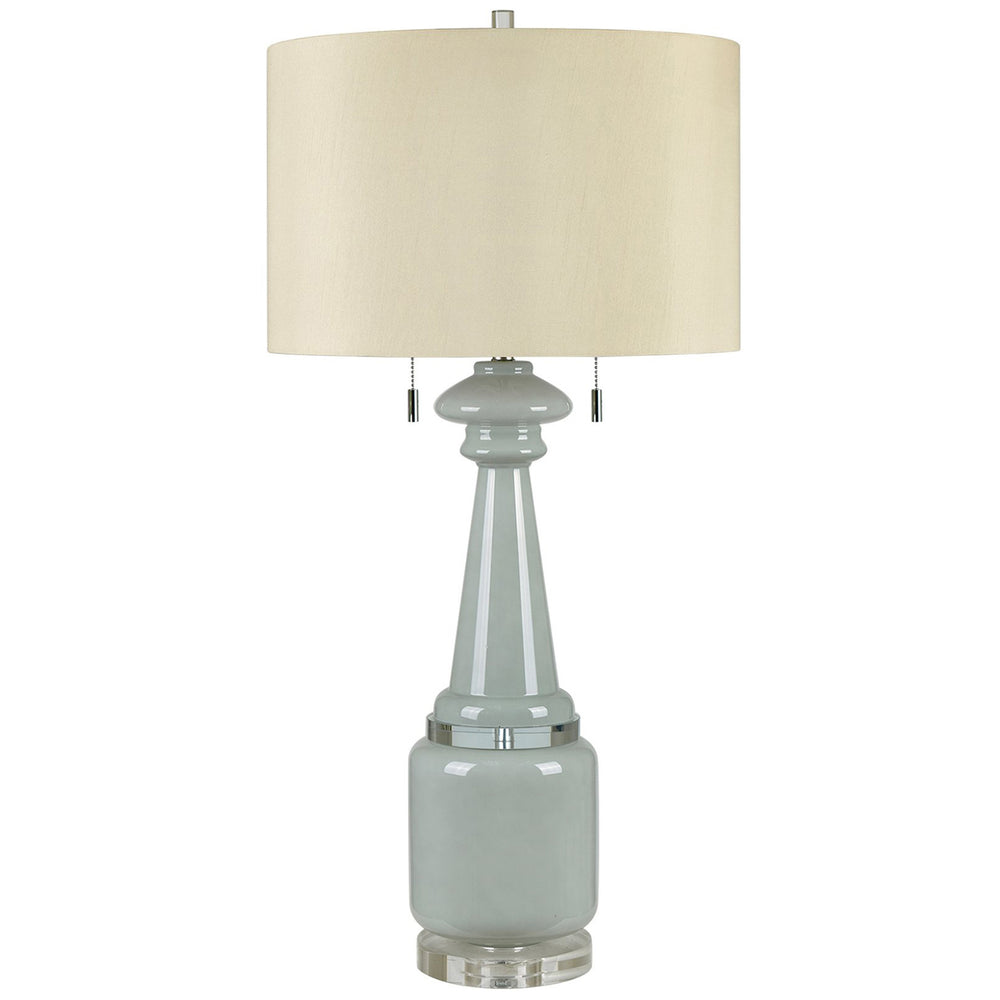 Clarissa Table Lamp, Green-Lighting-High Fashion Home