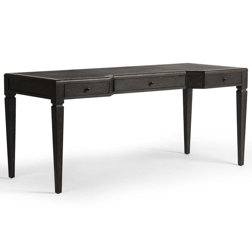 Claude Desk, Distressed Black-Furniture - Office-High Fashion Home