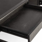 Claude Desk, Distressed Black-Furniture - Office-High Fashion Home