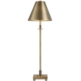 Claudia Table Lamp, Antique Brass-Lighting-High Fashion Home