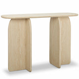 Clementine Console Table, Travertine Finish