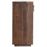 Cleo 6 Door Cabinet, Natural-Furniture - Storage-High Fashion Home