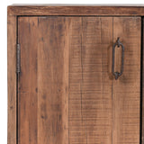 Cleo 6 Door Cabinet, Natural-Furniture - Storage-High Fashion Home