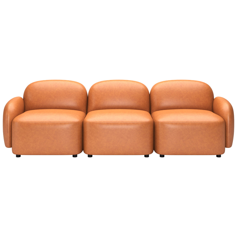 Cleo Modular Sofa, Brown-Furniture - Sofas-High Fashion Home