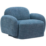 Cleo Swivel Chair, Blue