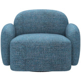 Cleo Swivel Chair, Blue