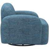 Cleo Swivel Chair, Blue