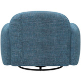 Cleo Swivel Chair, Blue
